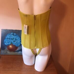 Roberto Cavalli Yellow Corset Top